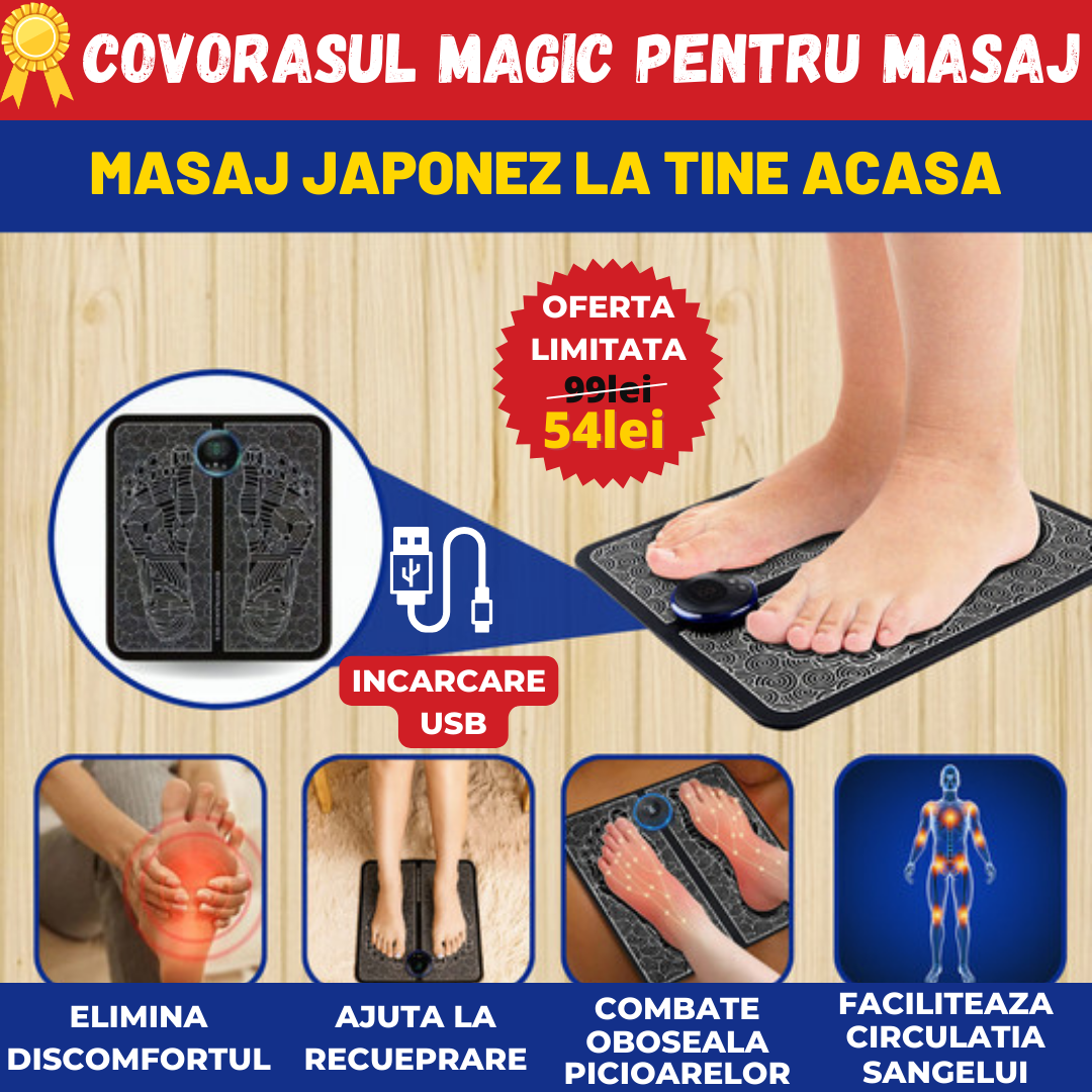 COVORASUL MAGIC PENTRU MASAJ