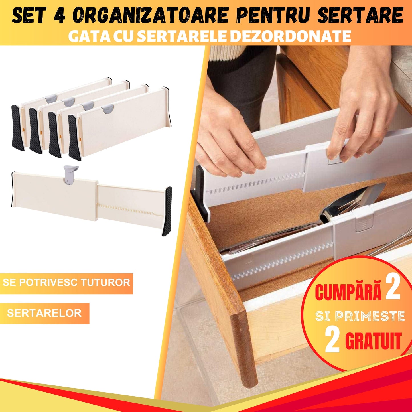 SET 4 ORGANIZATOARE PENTRU SERTARE