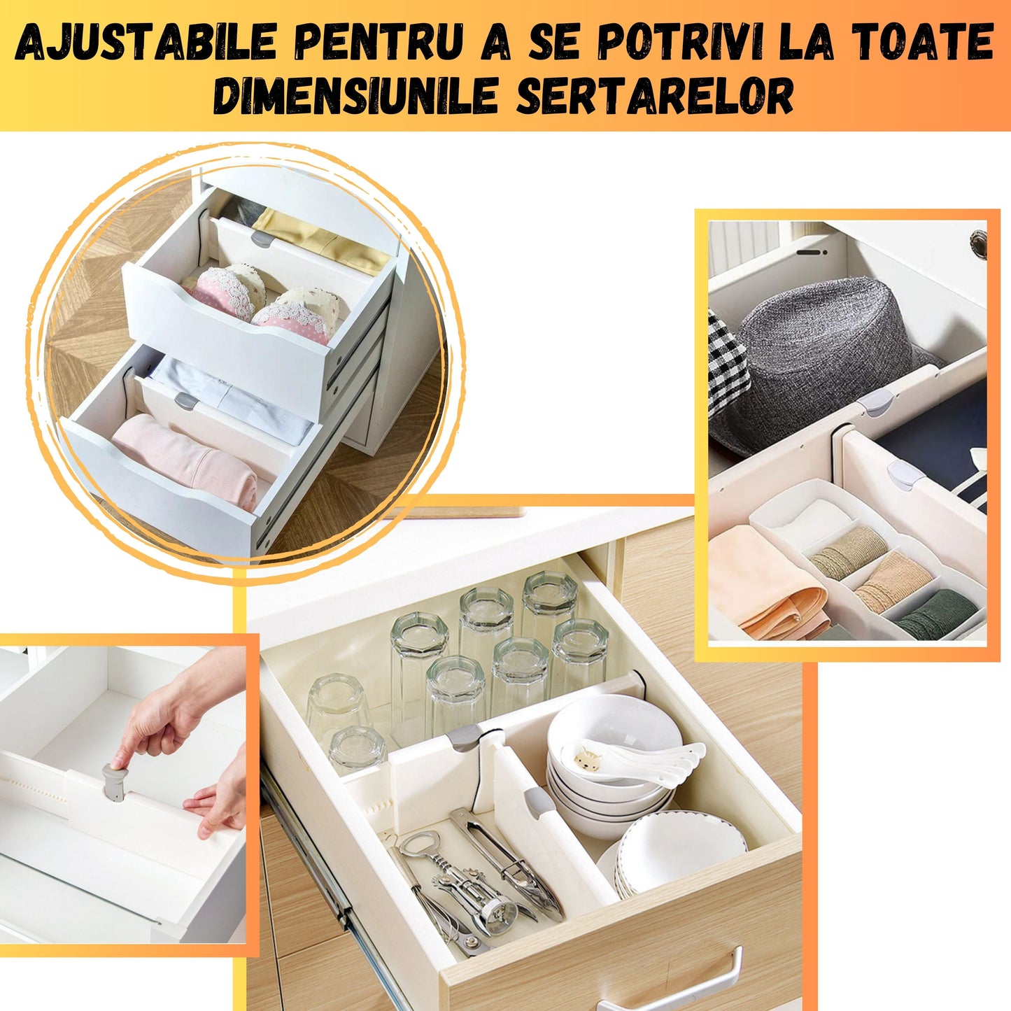 SET 4 ORGANIZATOARE PENTRU SERTARE