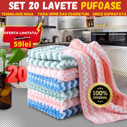 SET 20 LAVETE PUFOASE 40 X 30 CM